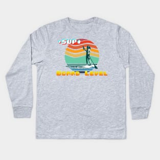 Stand Up Paddle Board Kids Long Sleeve T-Shirt